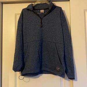 NWOT PINK Victoria’s Secret Half Zip Fleece Lined Sweatshirt